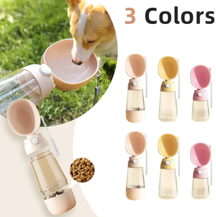 Draagbare waterfles voor honden