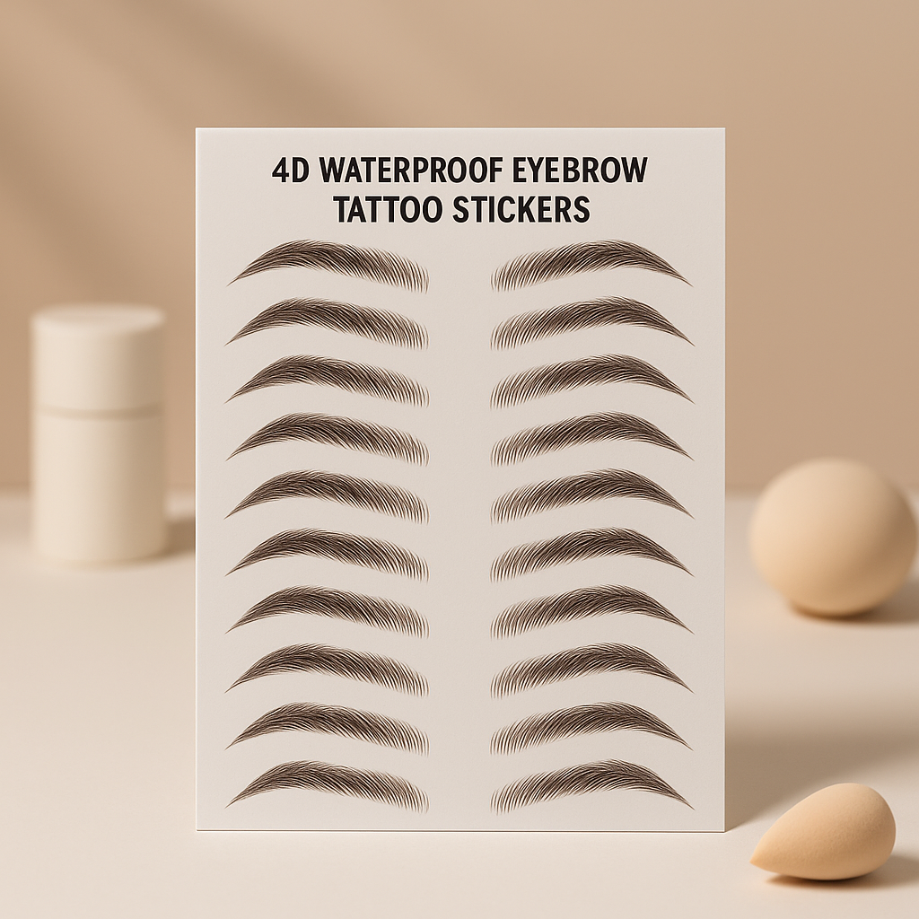 4D Waterdichte Wenkbrauw Tattoo Stickers