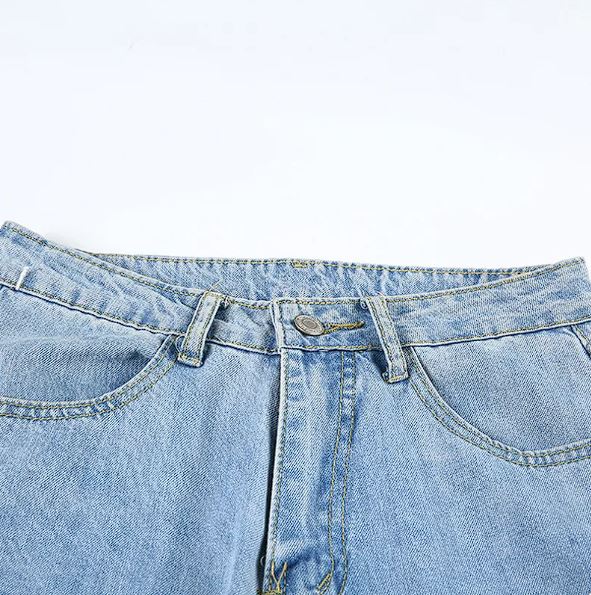 Dames High Waist Wide Leg Jeans